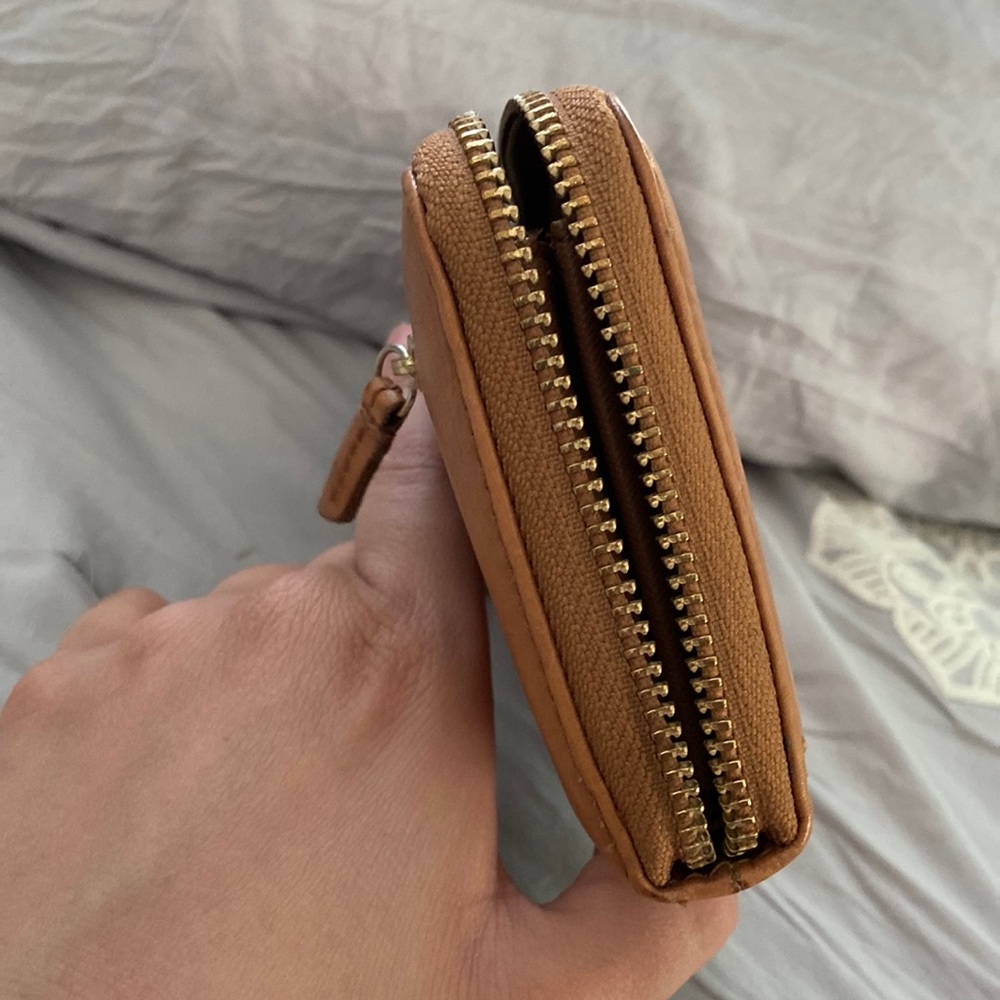 Fossil Leather Zip Around Clutch - image 4